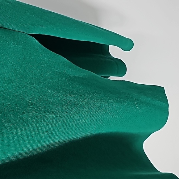 Ann Taylor Green Knee Length Duster Sweater w Rolled Sleeves+Side Slits - Picture 13 of 17